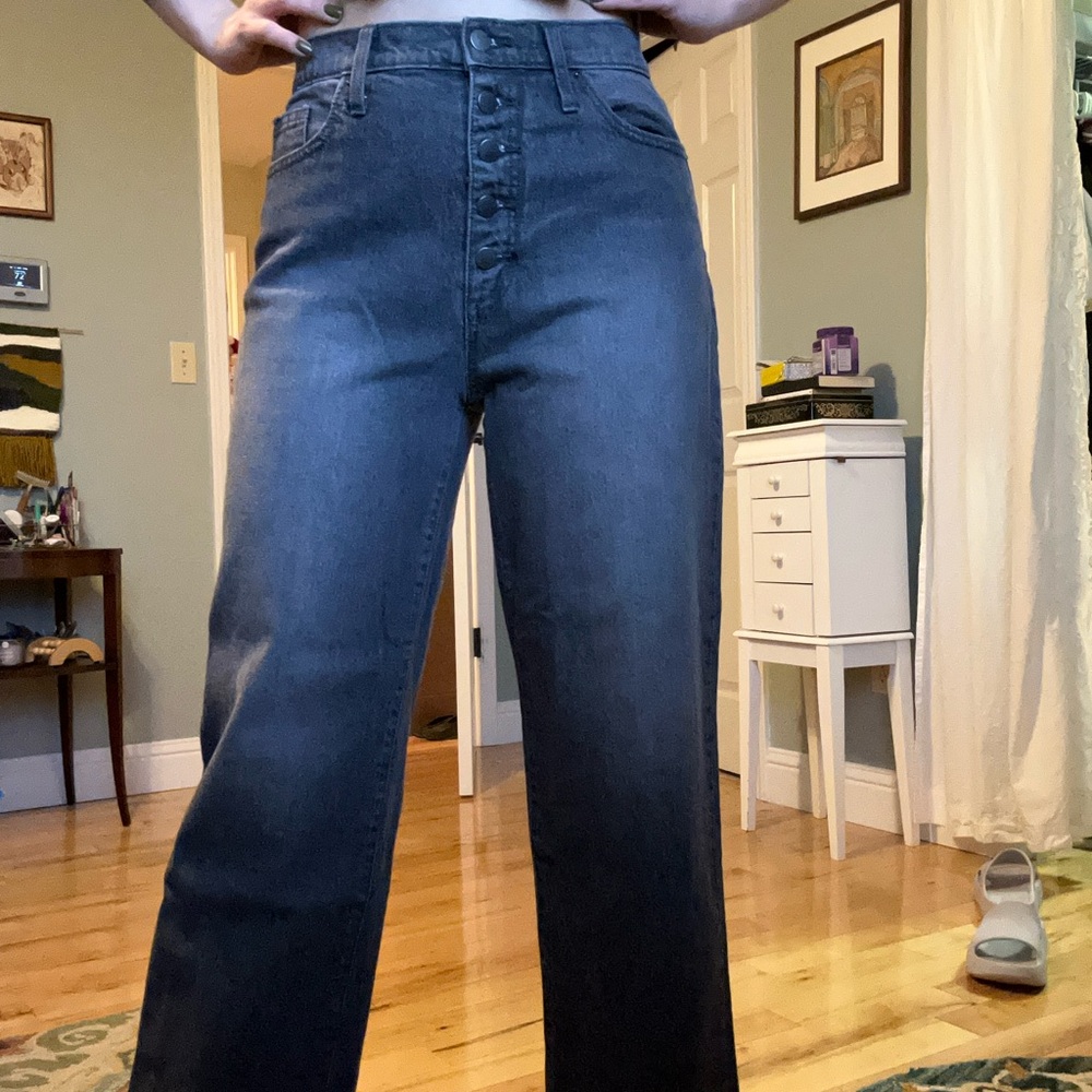 Charcoal Vintage Straight Leg Jeans